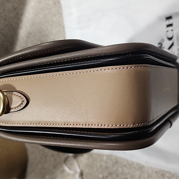 Coach Rogue Top Handle In Dark Stone - Picture 6 of 10